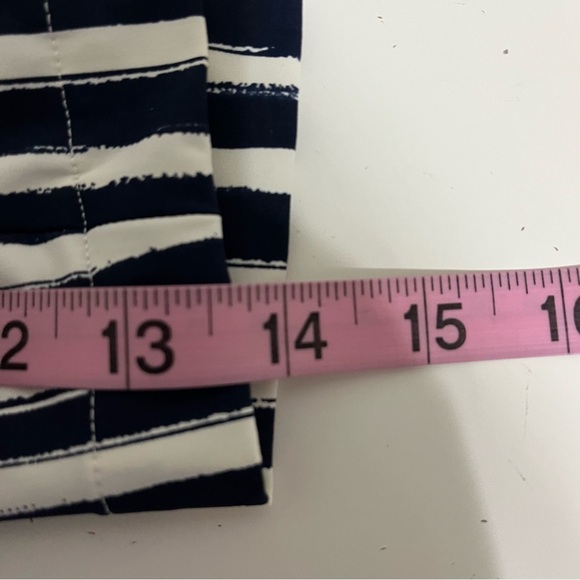 Spanx White Navy Striped Chino Shorts - Picture 10 of 12